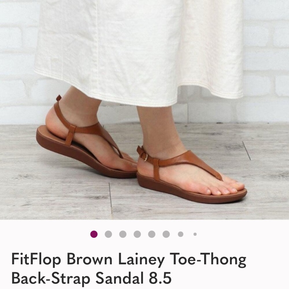 FitFlop Brown Lainey Toe-Thong Sandal